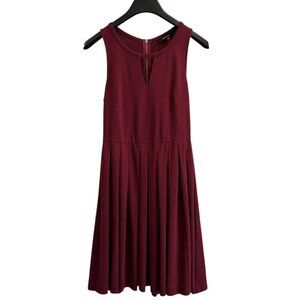 41Hawthorn Pleated Midi Dress – Red Keyhole‎ Neckline Sleeveless Size M